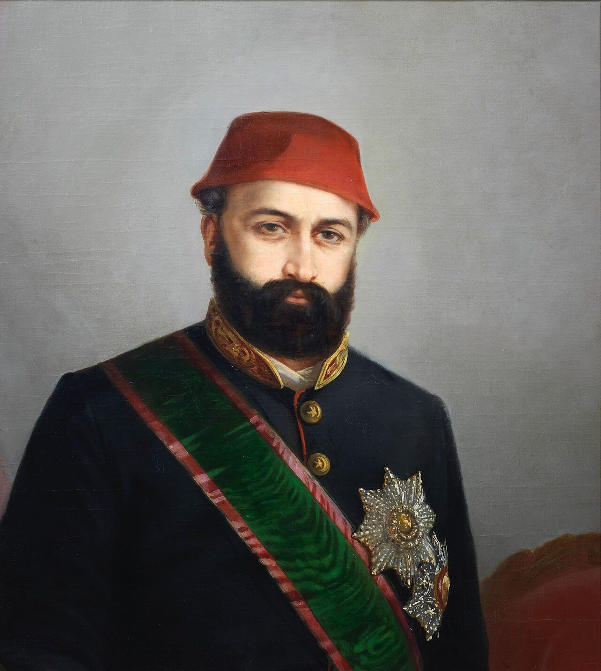Sergiyi açan Sultan Abdülaziz'in portresi
