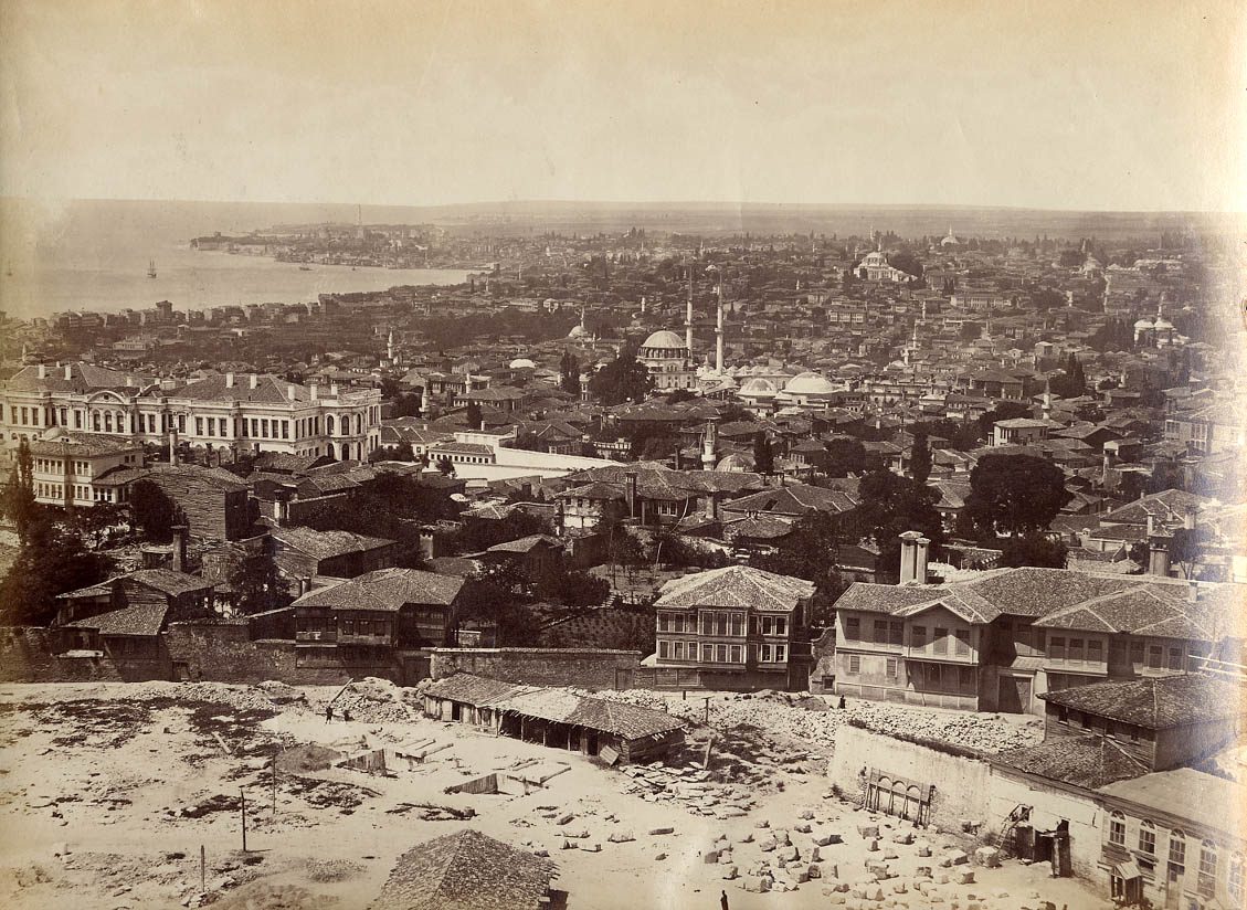 Abdullah Biraderler'in çektiği Süleymaniye Camii fotoğrafı
