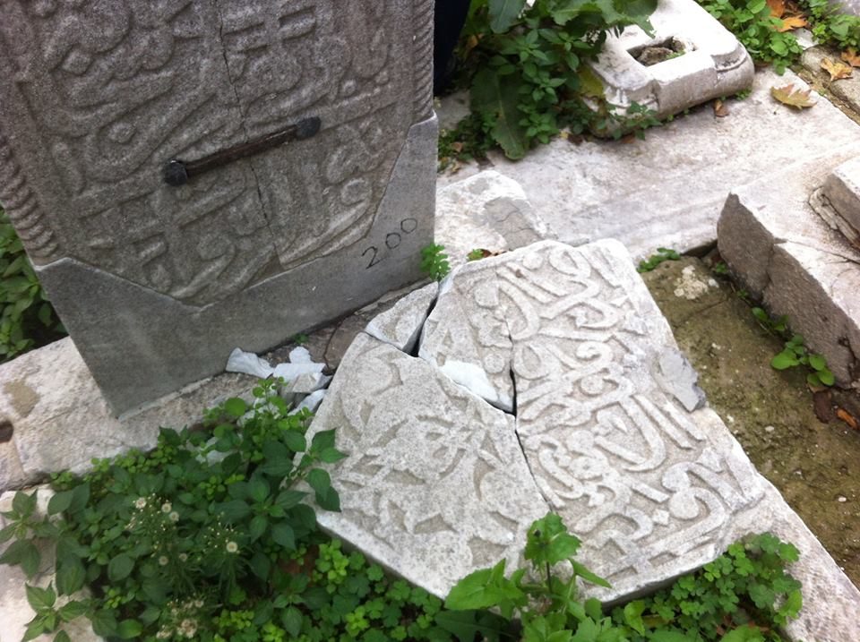 Ali Kuşçu'nun Eyüp'teki mezar taşı