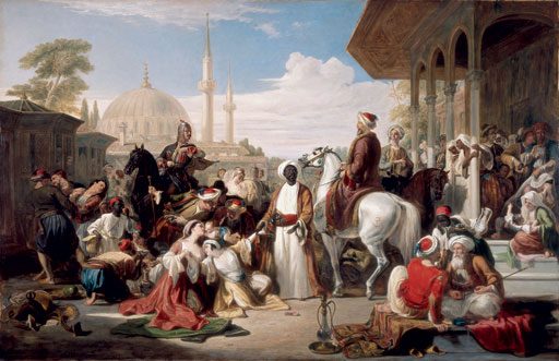 İskoç ressam William Allan'ın İstanbul esir pazarını konu alan tablosu