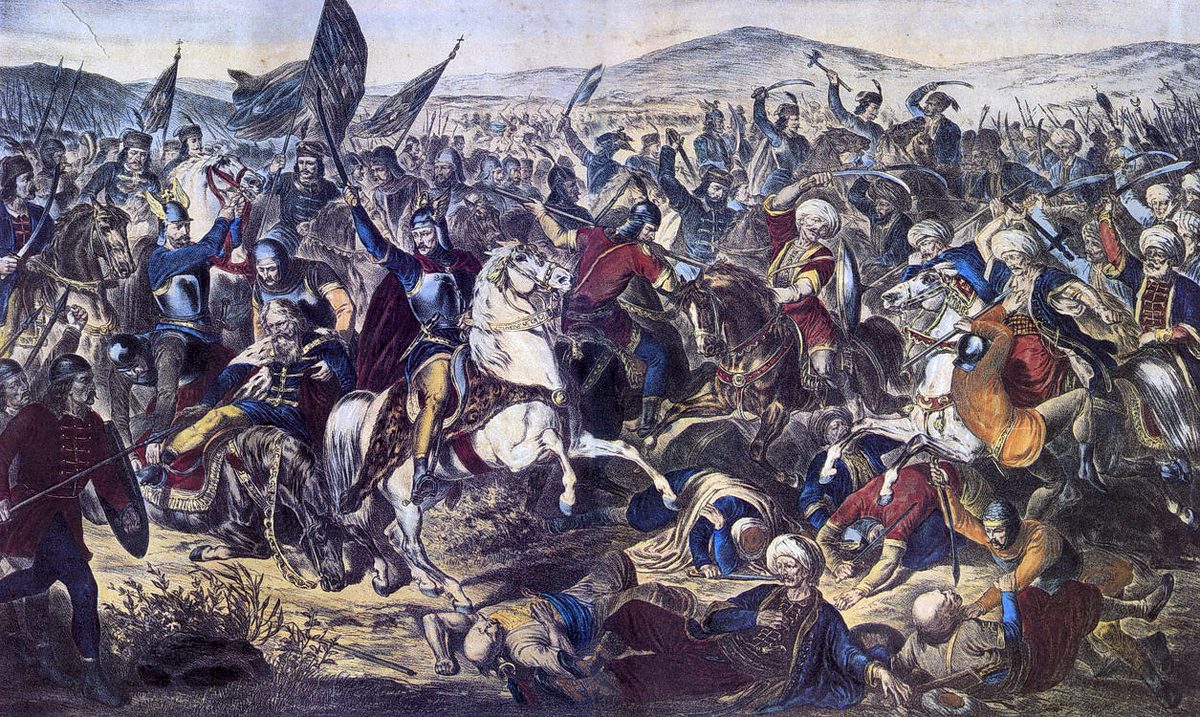 Adam Stefanović'in 1870 tarihli Kosova Muharebesi tablosu