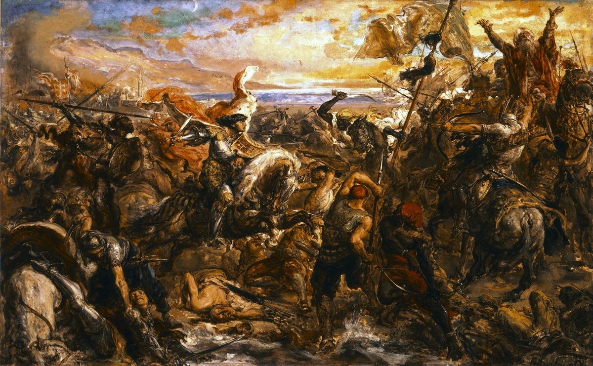 1443-1444 seferlerinin geçtiği Balkan bölgesini gösteren harita