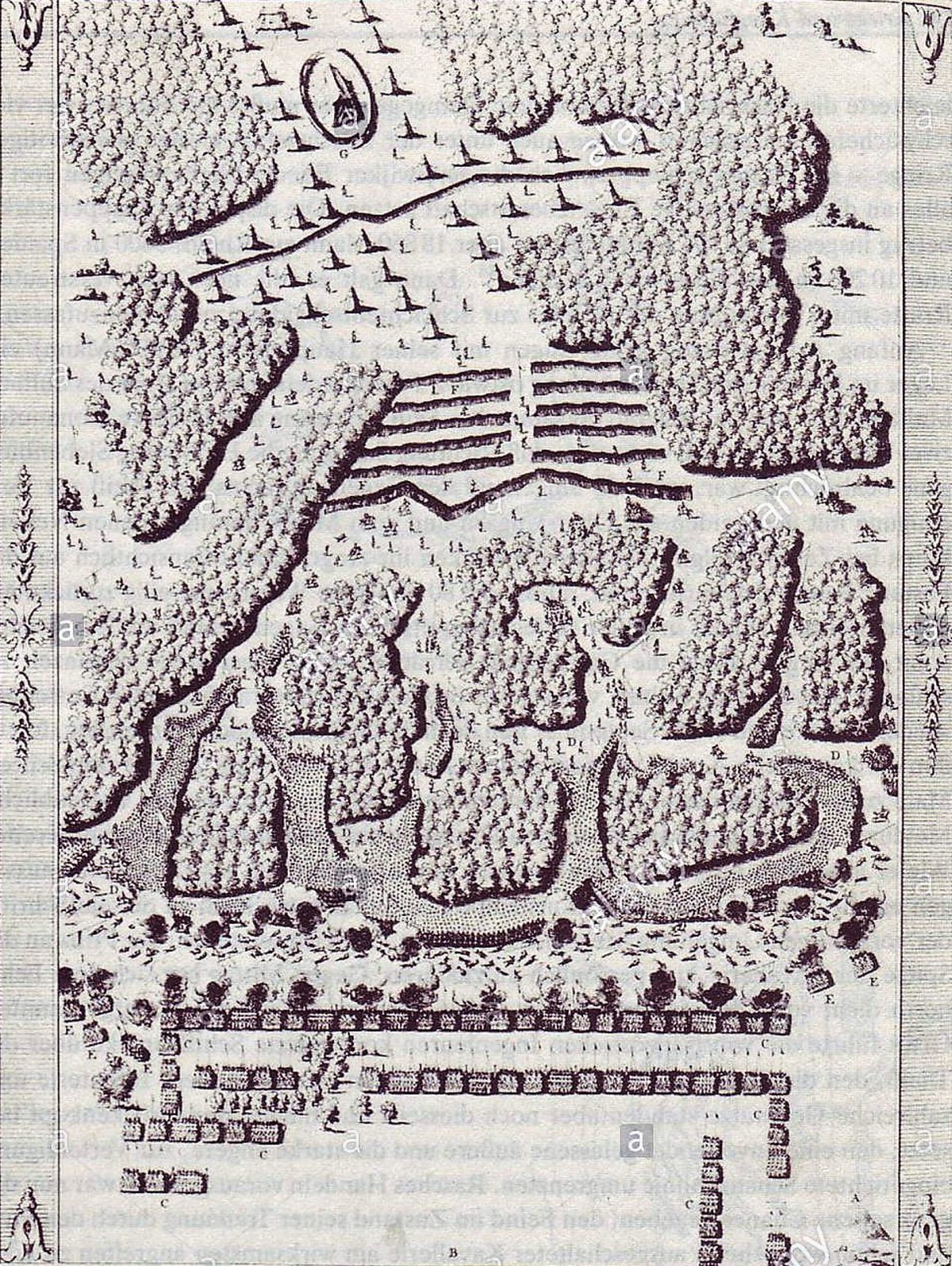 1687 Mohaç (Harsány) muharebesini gösteren tasvir