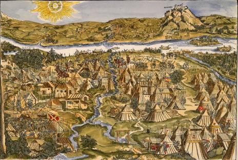 Barthel Beham'ın 1529 Viyana kuşatmasını gösteren gravürü