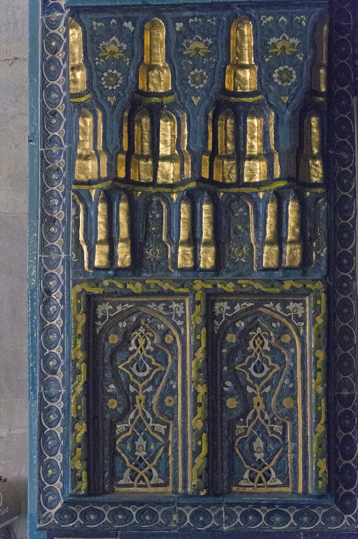 Yeşil Camii'nin hünkâr mahfilindeki süslemeler