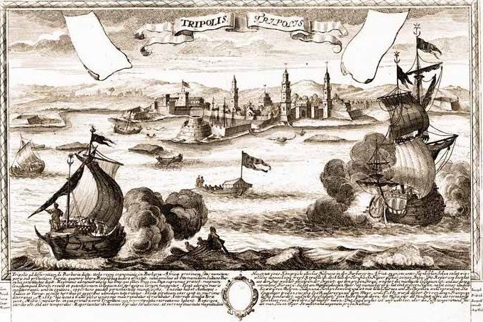 Osmanlıların 1551'de Trablus'u ele geçirişini gösteren tasvir