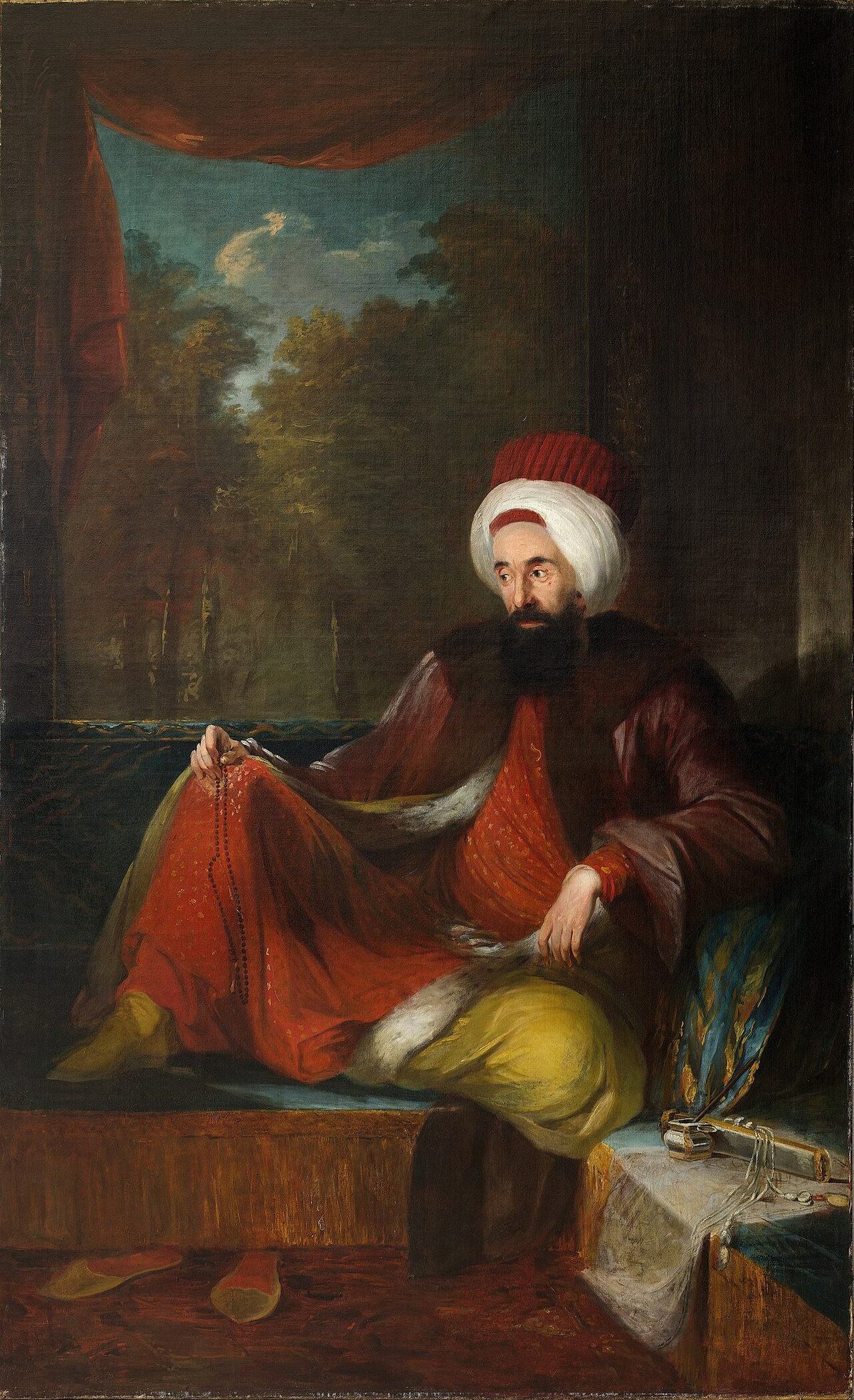 Carl Frederik von Breda'nın Londra'da yaptığı Yusuf Agâh Efendi portresi