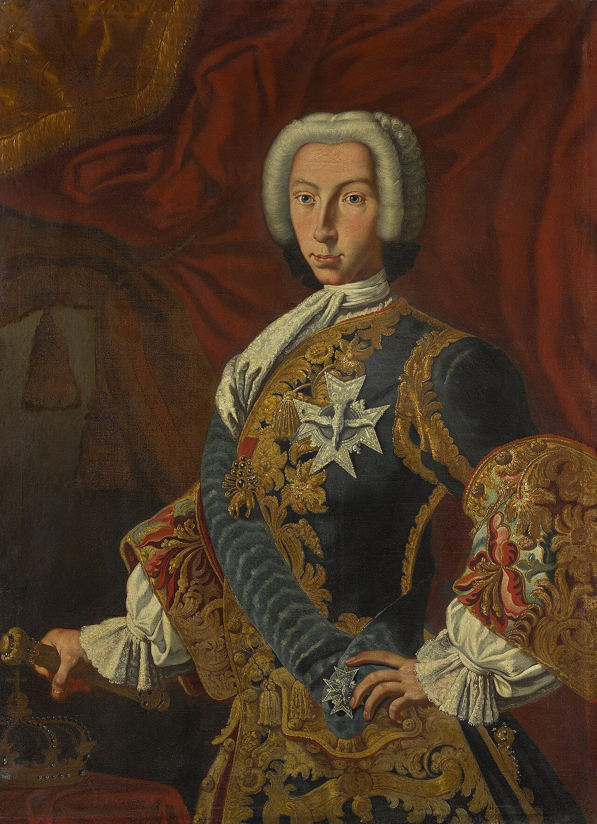Osmanlı elçisini Madrid'de kabul eden İspanya kralı III. Carlos'un portresi
