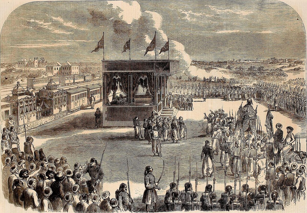 Illustrated London News'te 1861'de yayımlanan, Kahire'den Mekke'ye mahmilin gönderilişini gösteren gravür