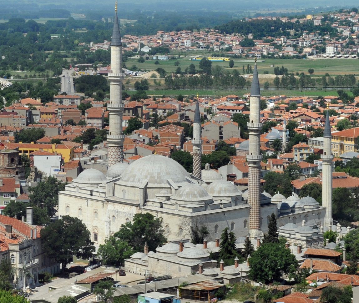 Edirne'de Üç Şerefeli Camii'nin genel görünümü