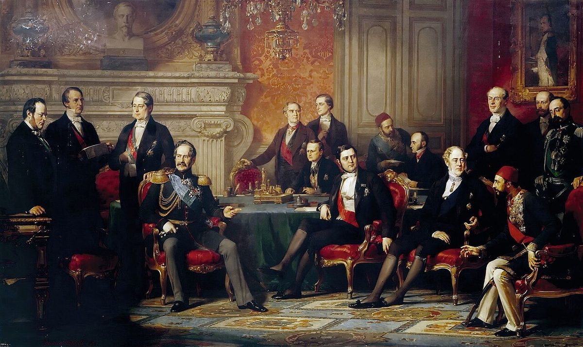 Edouard Dubufe'un 1856 Paris Kongresi'ni gösteren tablosu