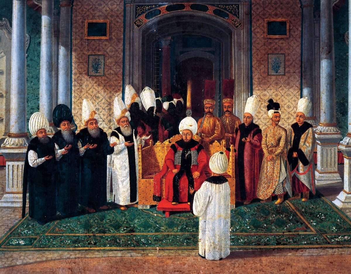Topkapı Sarayı'nda III. Selim'in tahta çıkış töreni