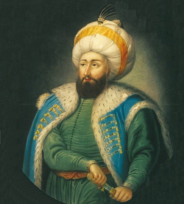 Fatih Sultan Mehmed'i gösteren bir portre