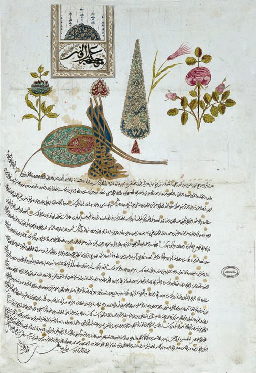 I. Mahmud tuğralı bir ferman