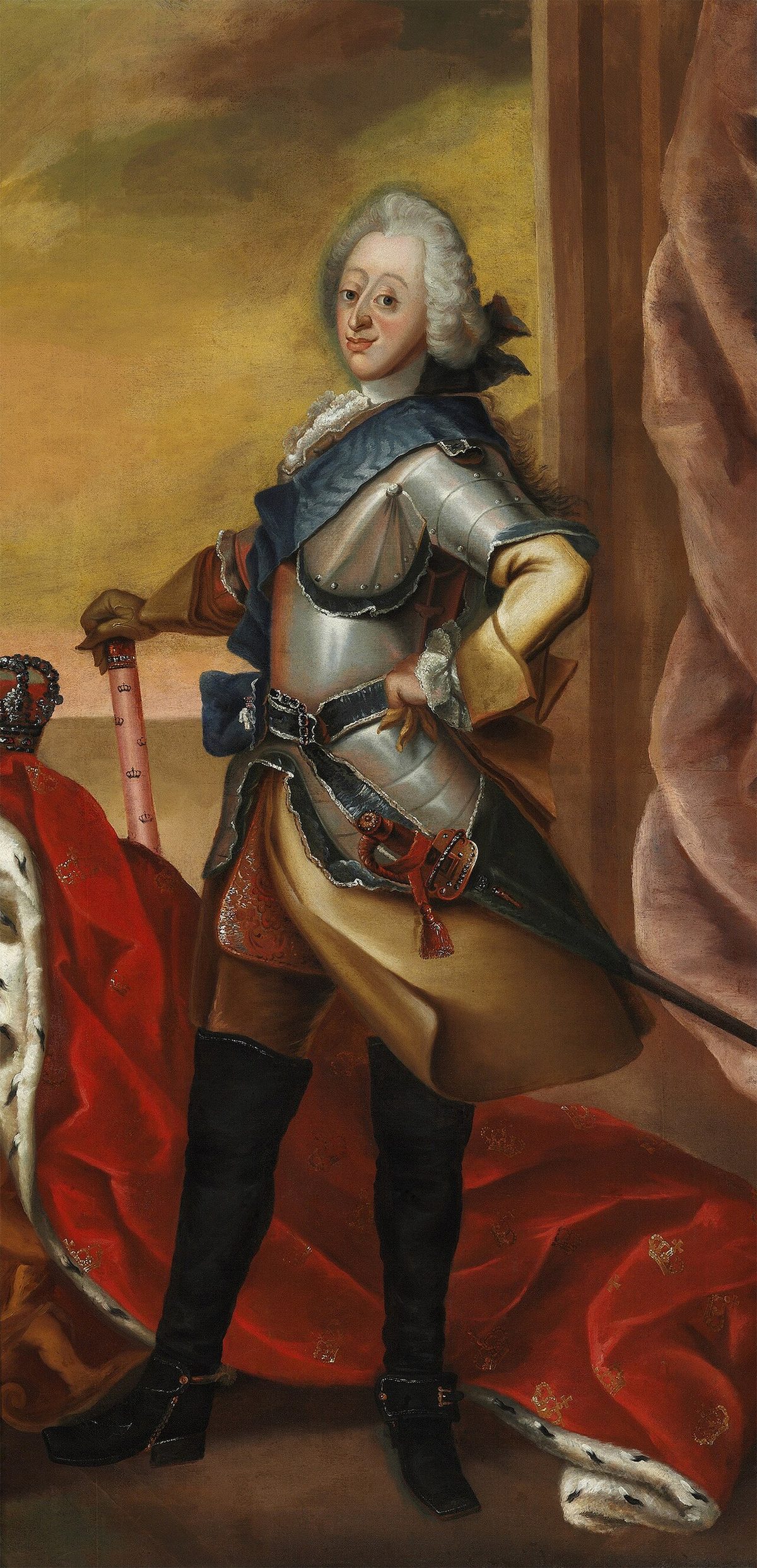 Danimarka kralı V. Frederik'in portresi