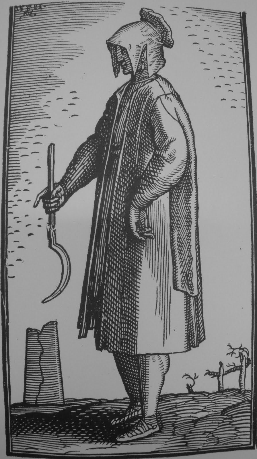 Melchior Lorck'un 1581 tarihli çiziminde bir çiftçi