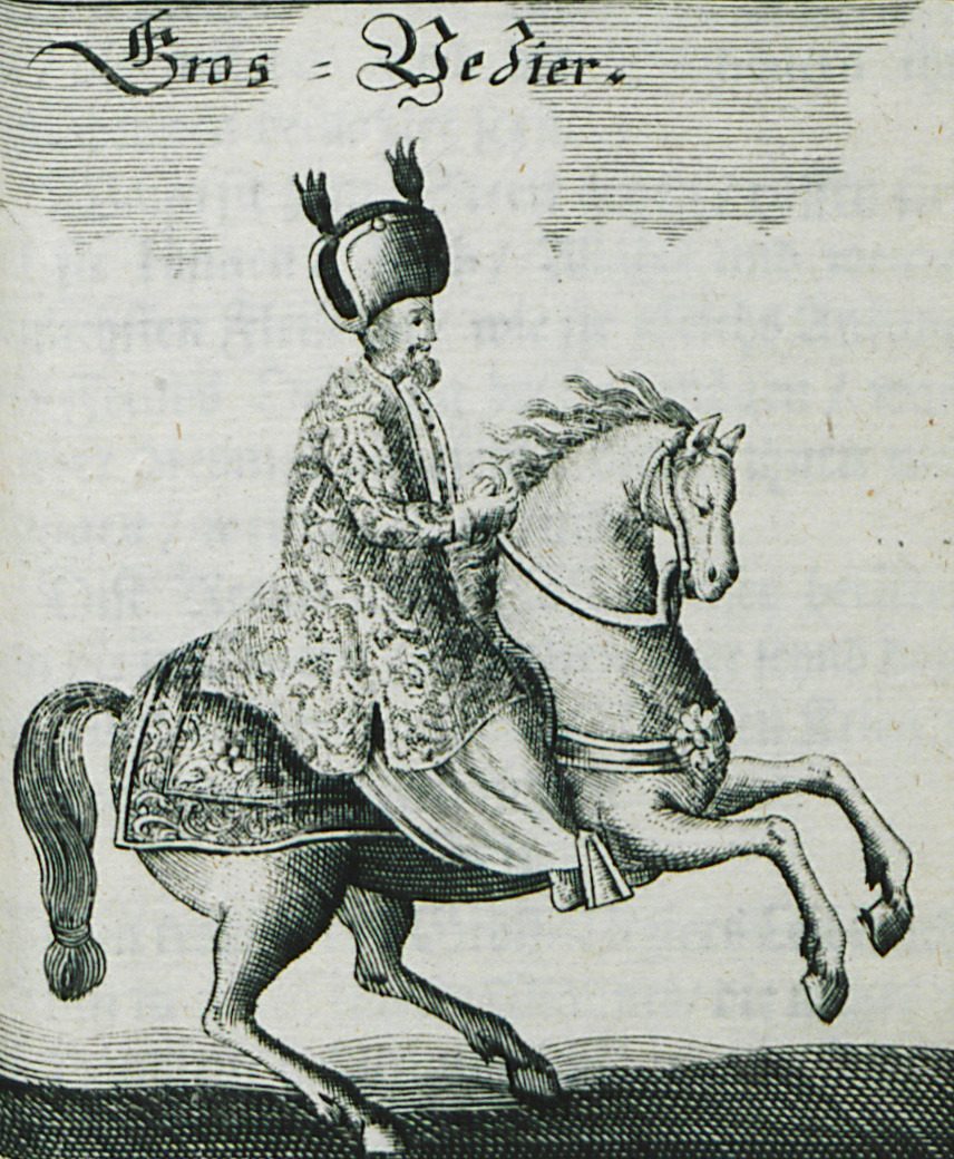 Jacob Enderlin'in 1686 tarihli Osmanlı sadrazamı tasviri