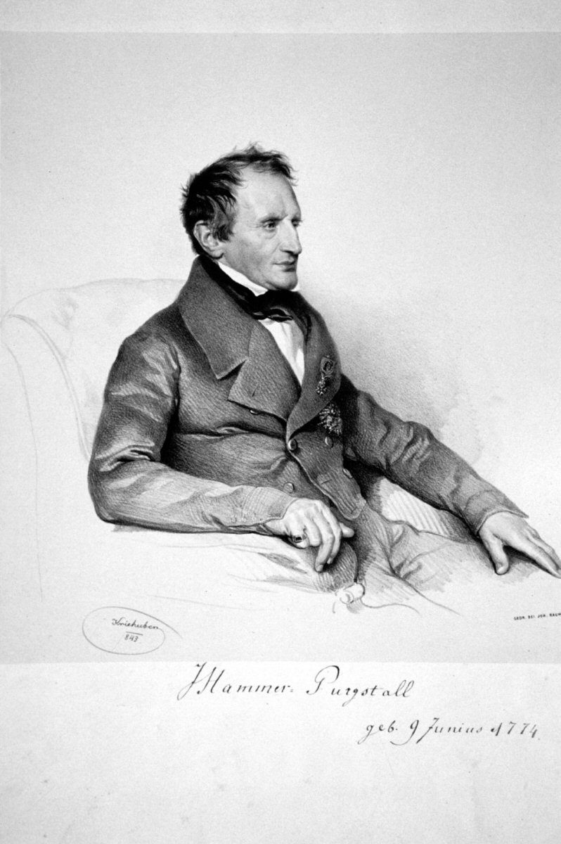 Avusturyalı şarkiyatçı Joseph von Hammer-Purgstall'ın portresi