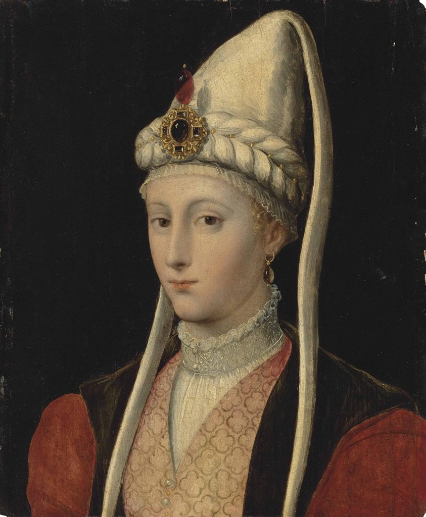 Hürrem Sultan'ı tasvir eden bir Avrupa portresi