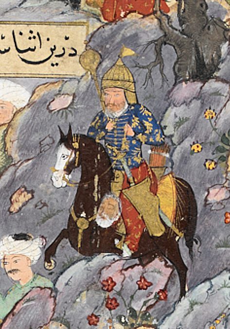 British Library'deki 1599 tarihli, Osmanlı topraklarında hazırlanmış Ravzatü's-Safâ nüshasından bir sayfa