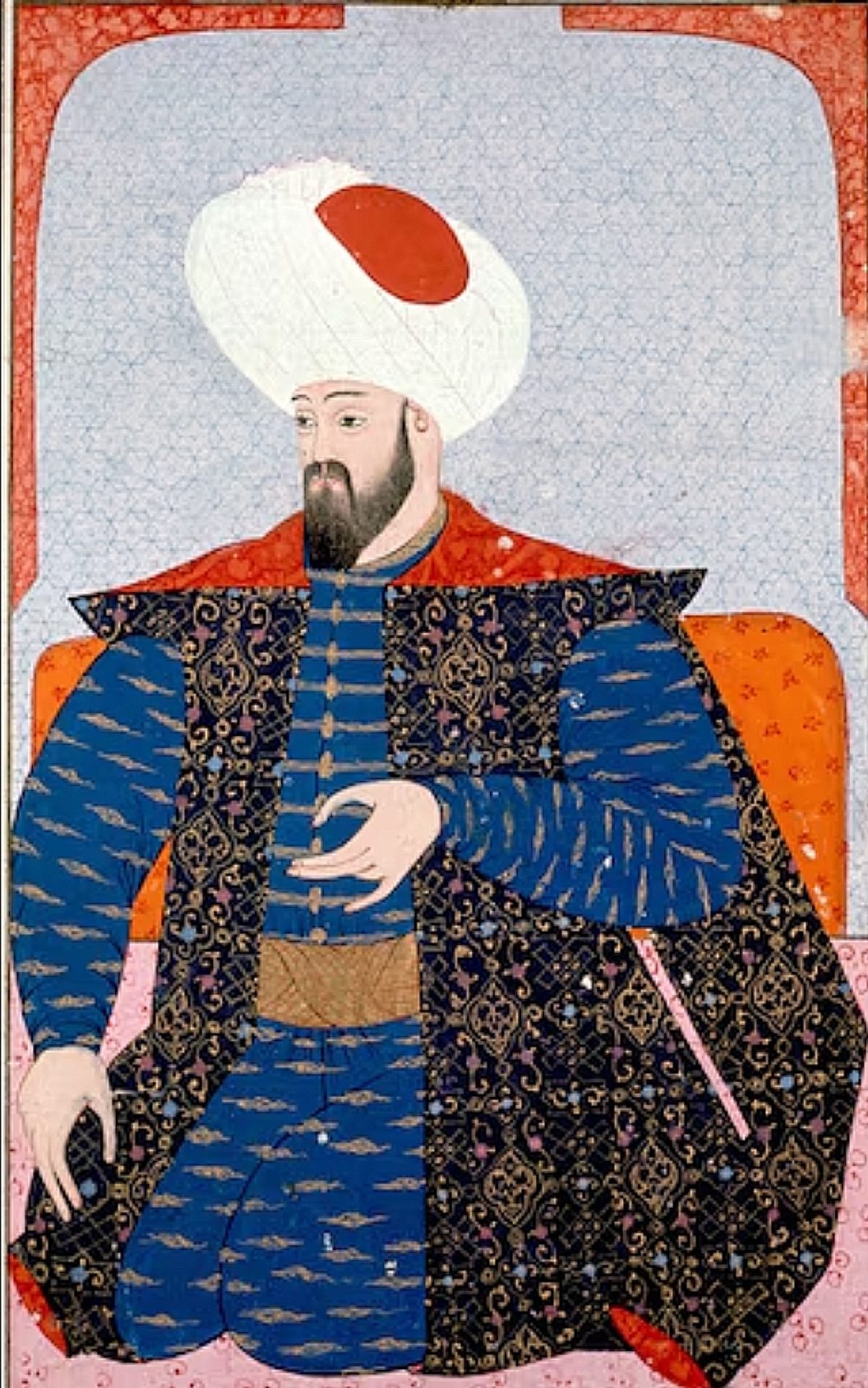 Osman Gazi'yi gösteren Osmanlı minyatürü