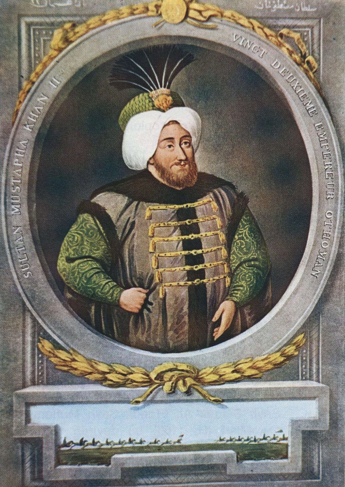 II. Mustafa'yı gösteren portre