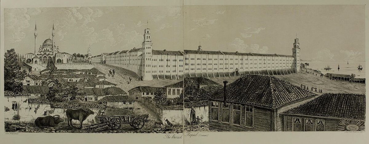 Nizam-ı Cedid için yapılan Selimiye Kışlası'nın 1857 tarihli gravürü
