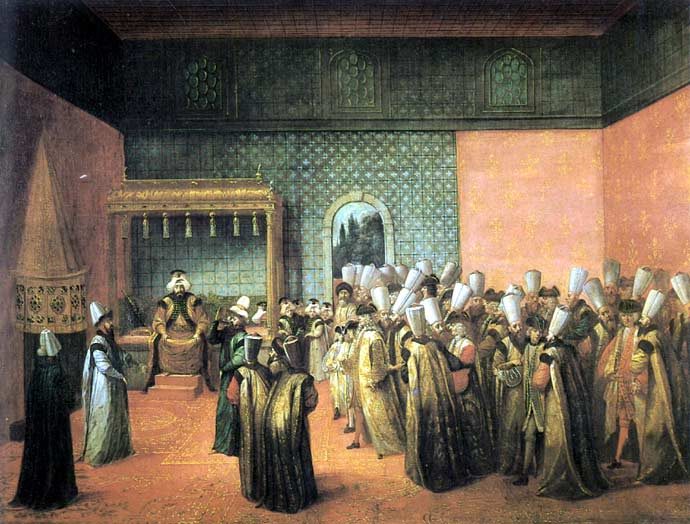 Jean-Baptiste Vanmour'un III. Ahmed dönemi İstanbul'unu gösteren tablosu