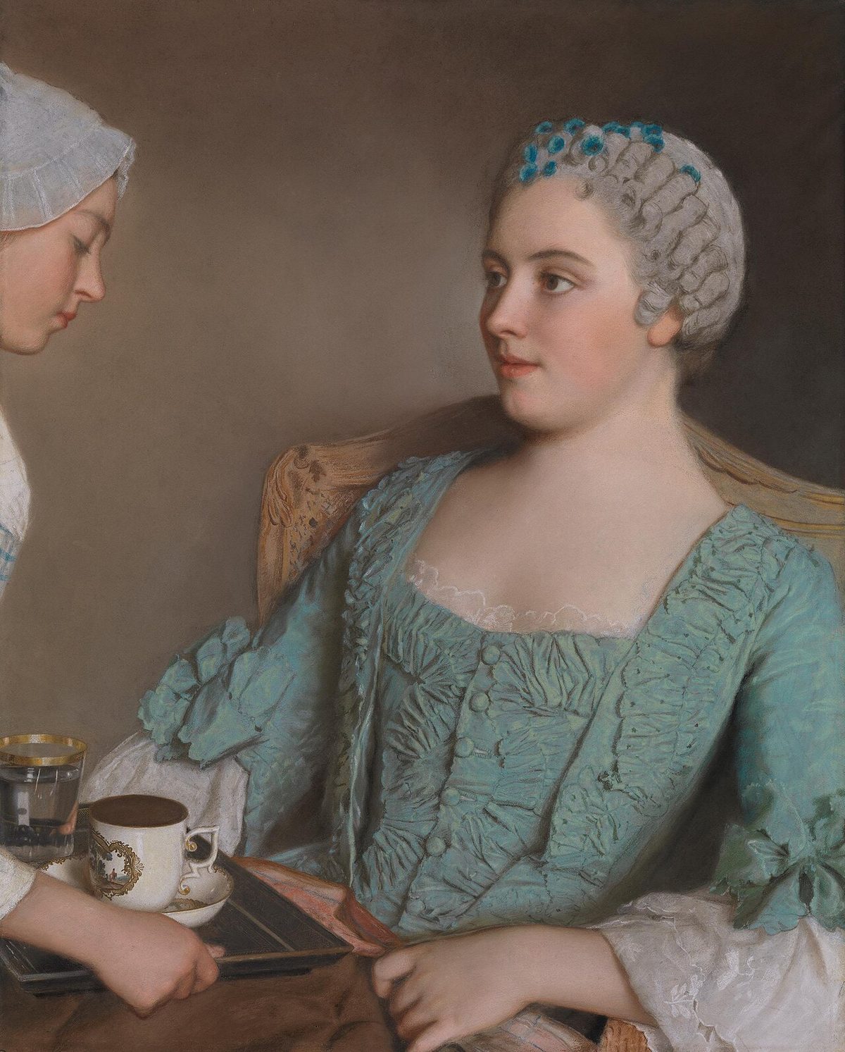 Liotard'ın kahvaltı sahnesini gösteren resmi