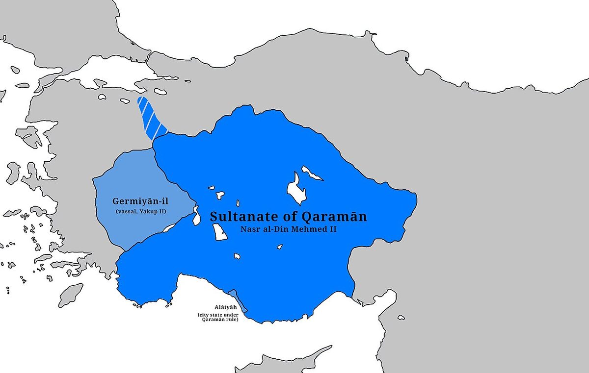 Bursa ve çevresini gösteren tarihî harita