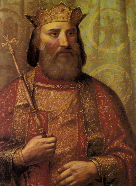 Knez Lazar'ı gösteren XIX. yüzyıl resmi