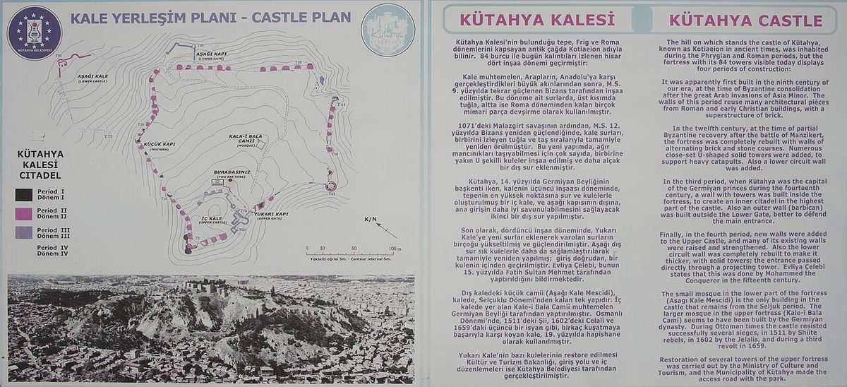 Kütahya Kalesi'nin surları