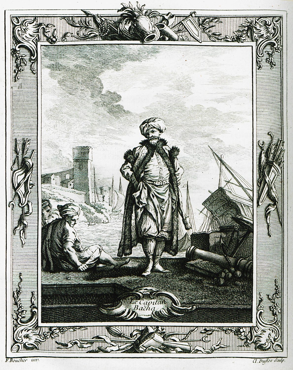 Jean-Antoine Guer'in 1746 tarihli kitabından kapudan paşa resmi