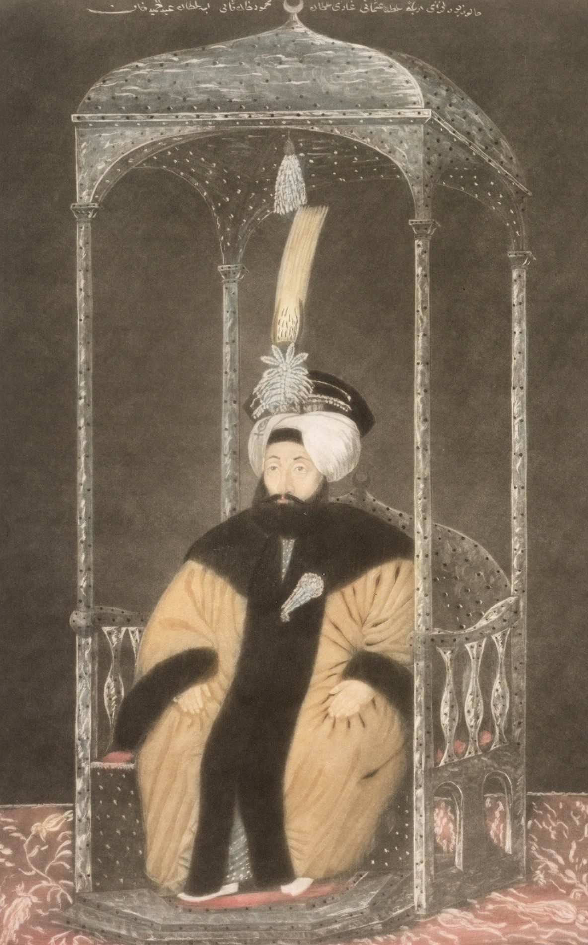 1831 nüfus sayımını yaptıran II. Mahmud'un portresi