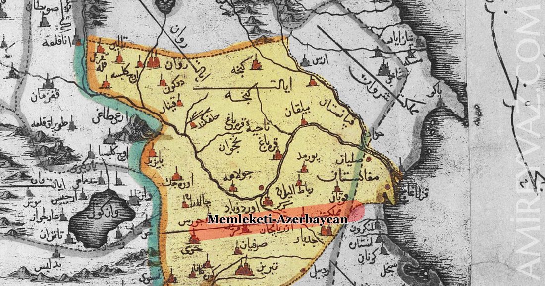 Müteferrika matbaasında basılan Azerbaycan haritası