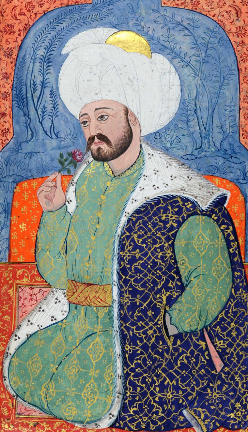 I. Mehmed'i gösteren Osmanlı minyatürü