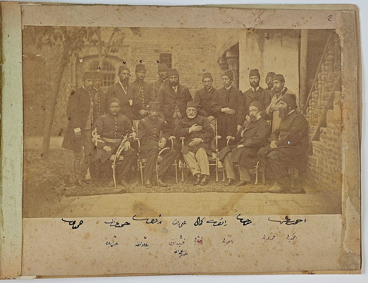 Tuna valiliği yapan Mithat Paşa'nın 1870 tarihli fotoğrafı
