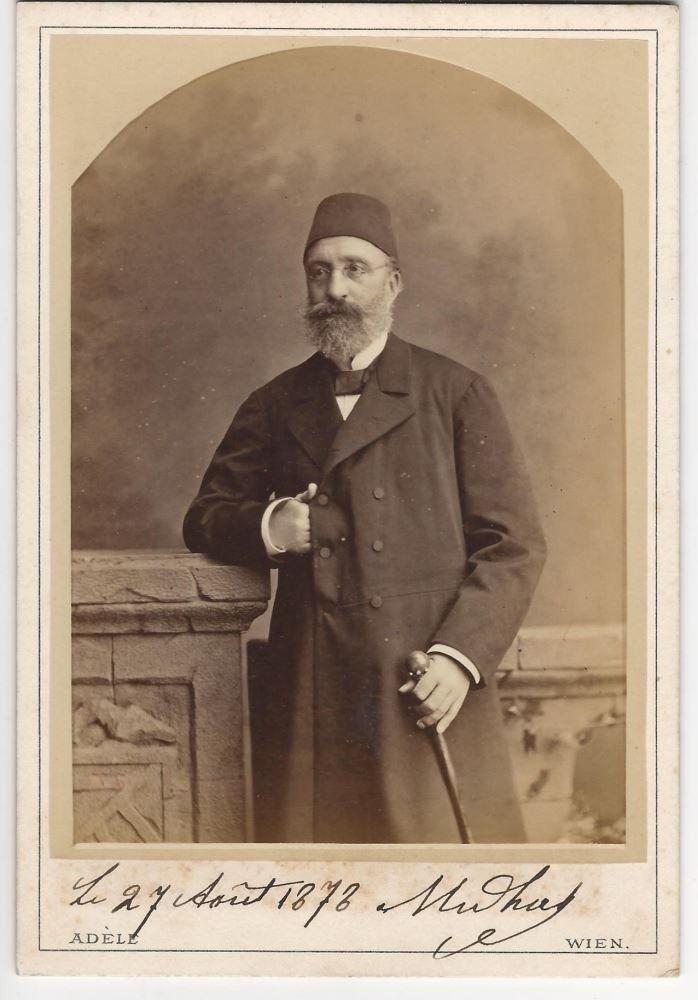 Mithat Paşa'nın Temmuz 1877'de Viyana'da çekilmiş fotoğrafı
