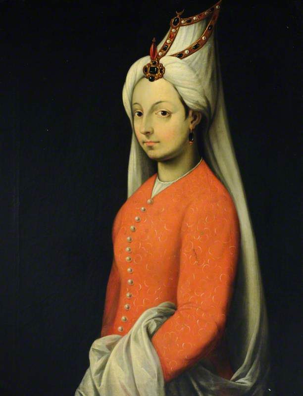 Mihrimah Sultan'ı gösteren bir Avrupa portresi