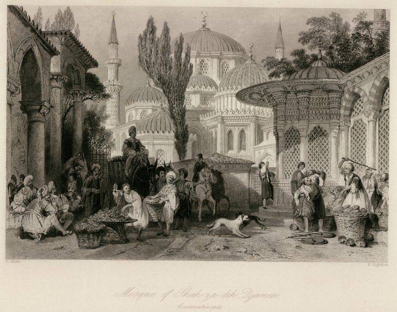 Allom'un Şehzade Camii gravürü