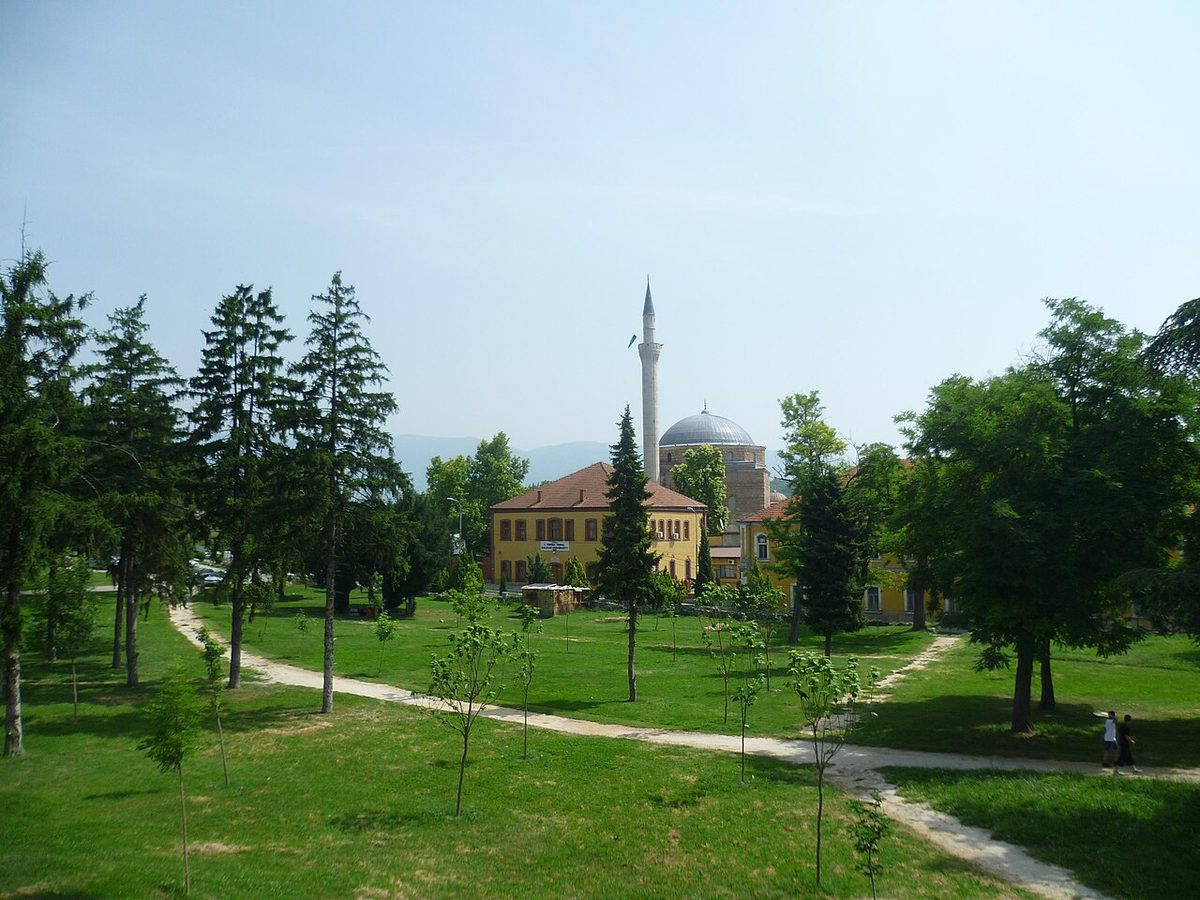 Üsküp'teki Mustafa Paşa Camii'nin dış görünümü
