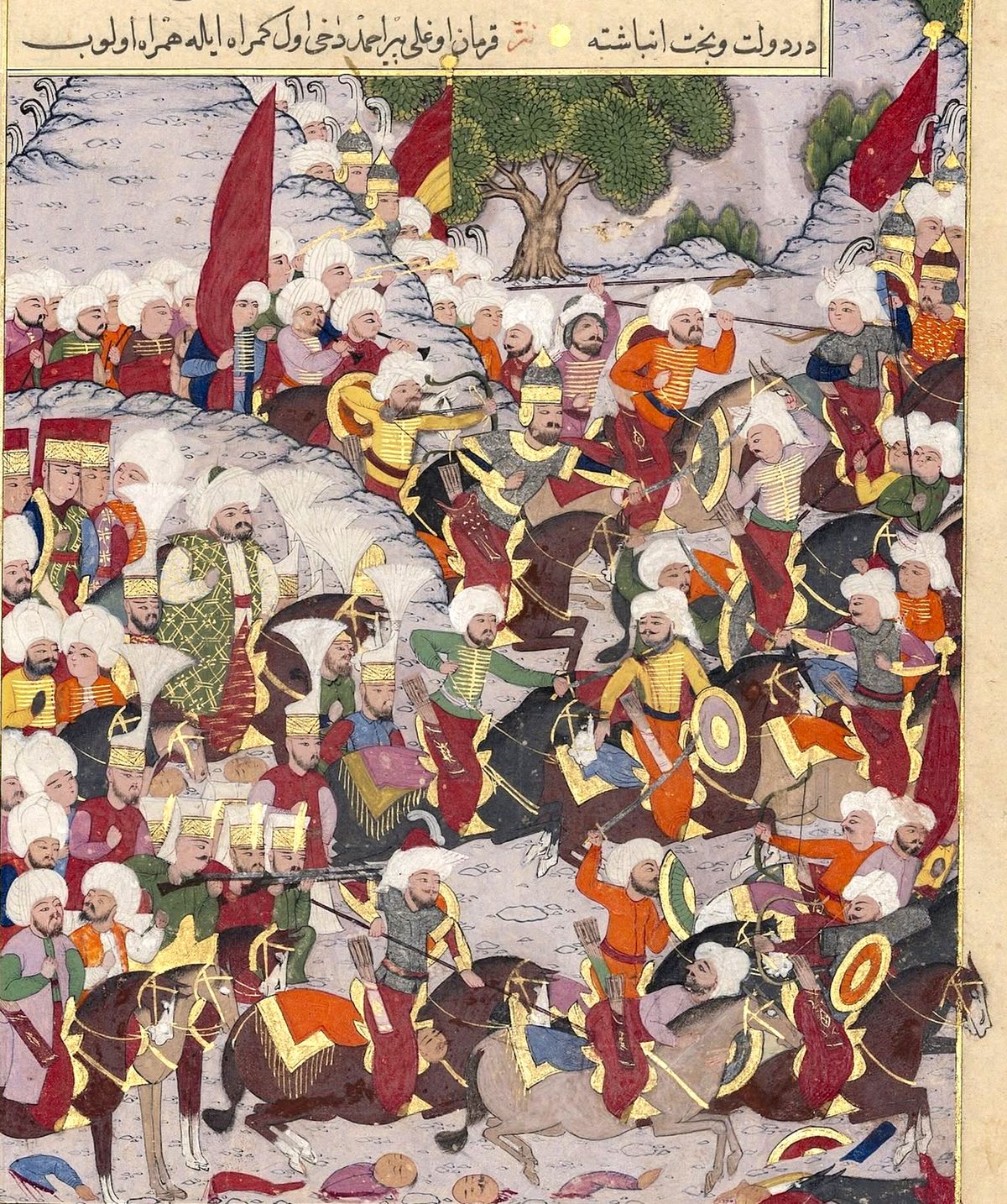 Otlukbeli Savaşı'nı gösteren Osmanlı minyatürü