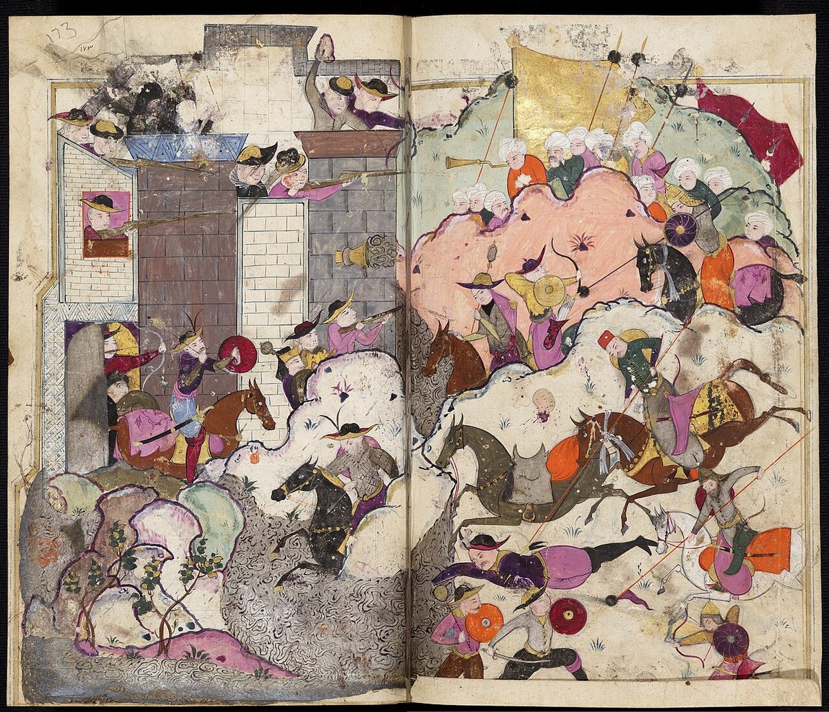 Süleyman Paşa'nın Rumeli'ye geçişini gösteren 1597 tarihli minyatür