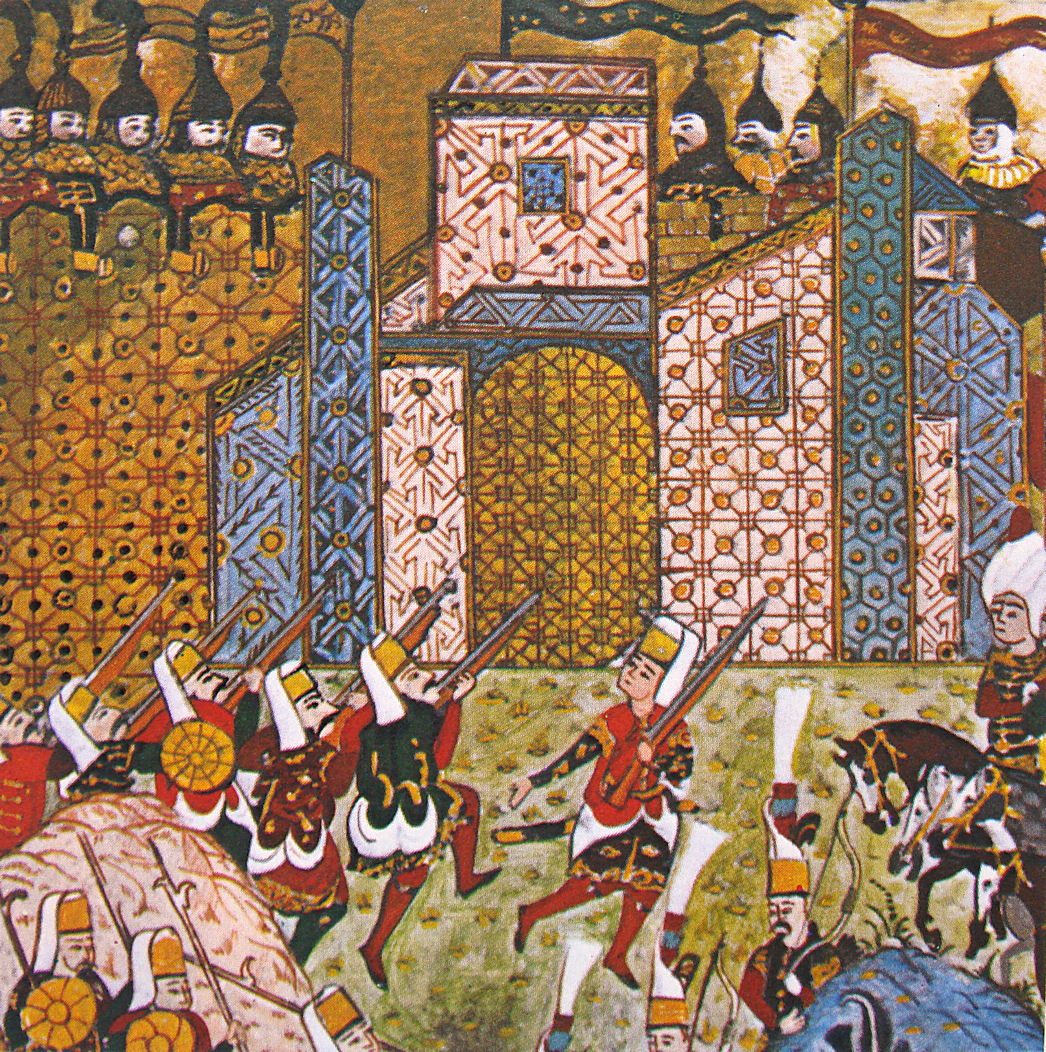 1522 Rodos kuşatmasında yeniçeriler ve Saint Jean şövalyeleri