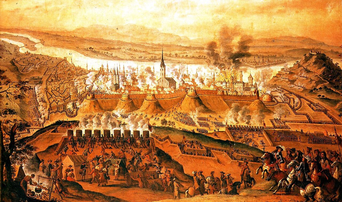 Frans Geffels'in 1686 Budin kuşatmasını gösteren tablosu