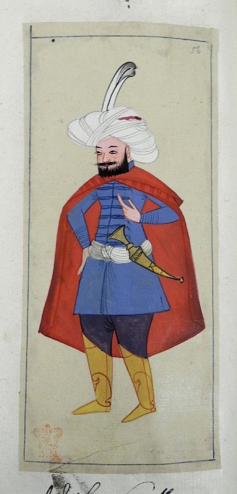Bir Osmanlı atlısını gösteren 16. yüzyıl Avrupa resmi