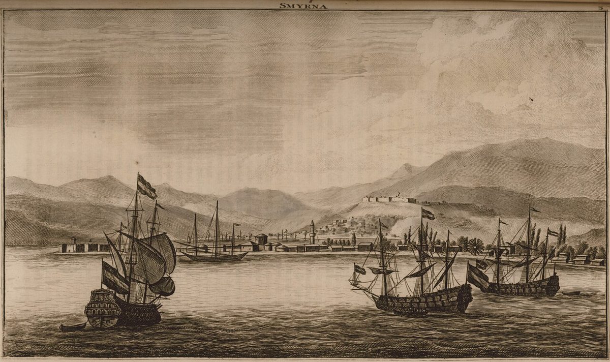 Cornelis de Bruyn'ın gravüründe İzmir