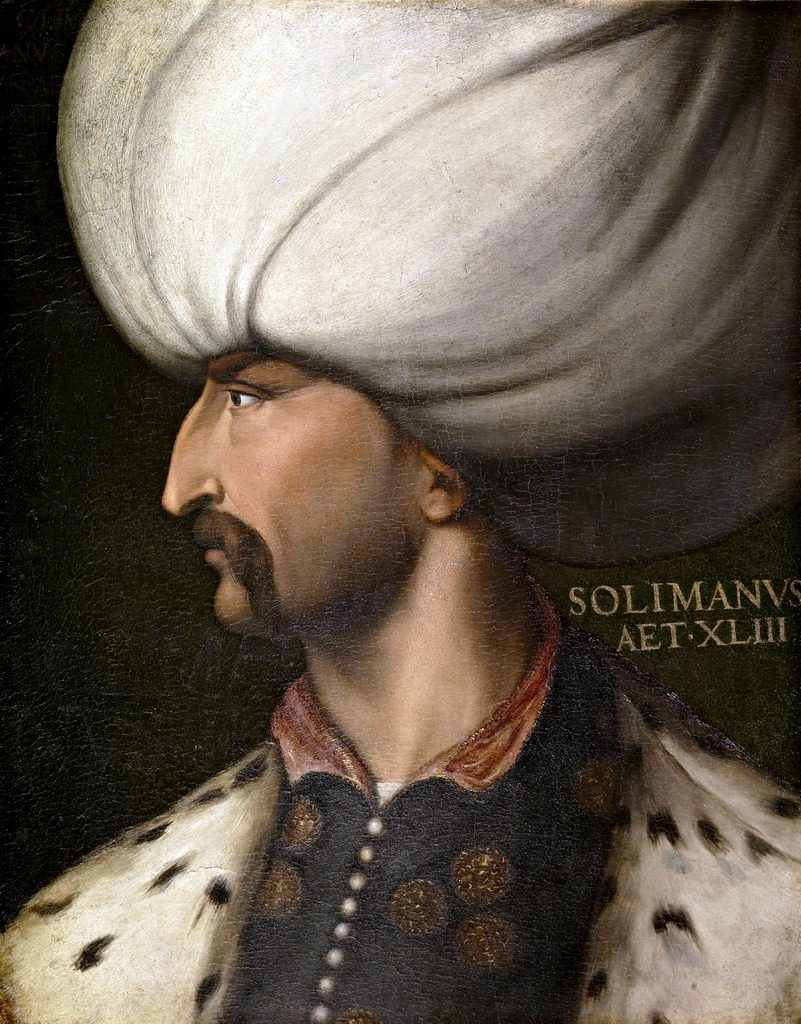 Cristofano dell'Altissimo'nun Kanuni Sultan Süleyman portresi