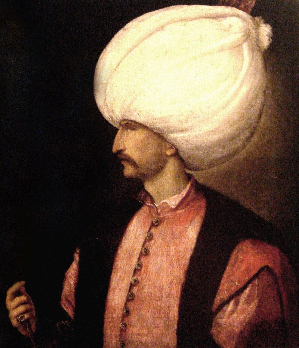 Kanuni Sultan Süleyman'ı gösteren bir portre