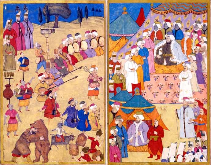 Surnâme'den bir şenlik sahnesi